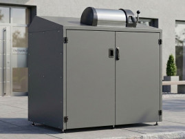 Uzamykatelný přístřešek na kontejnery 1100 l